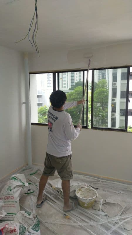 Wall reinstatement before handover Singapore