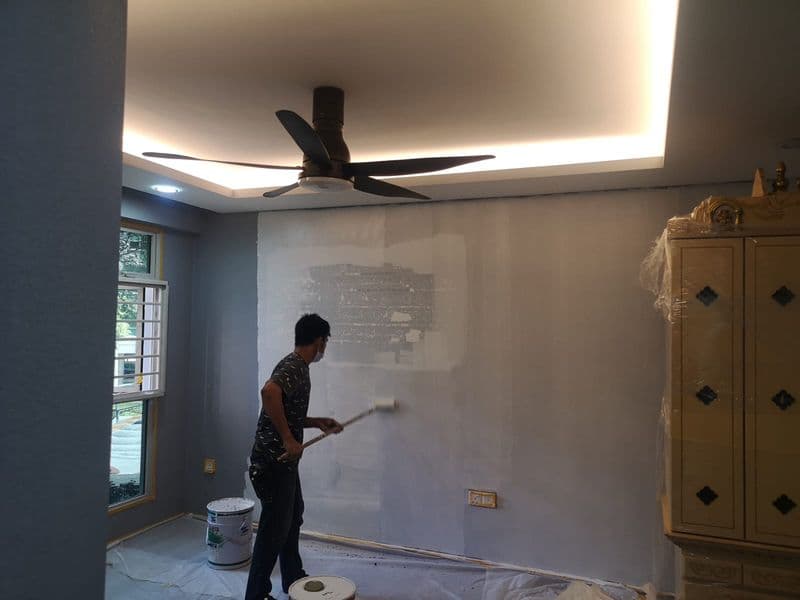 Our professional painting and touch-up process in Singapore