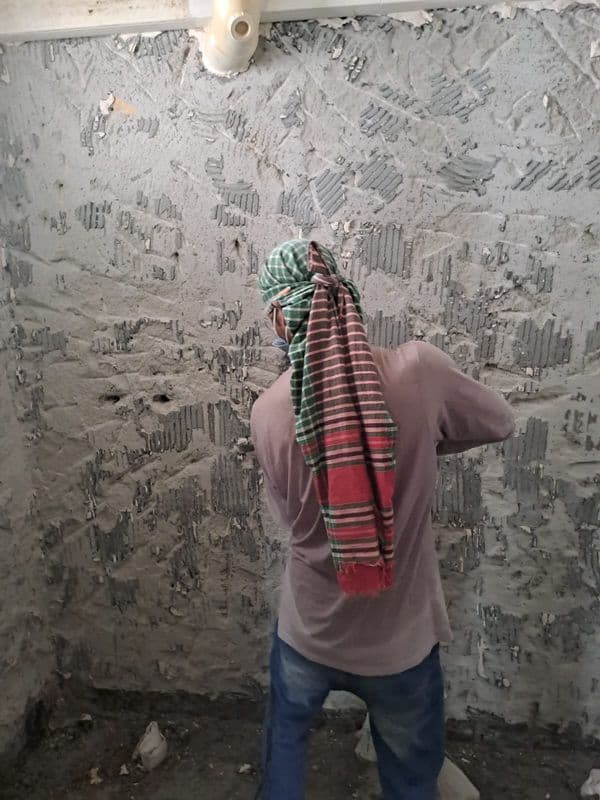 Floor hacking & tile removal services