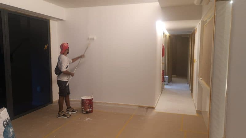 Ceiling mould removal and anti-mould painting process Singapore