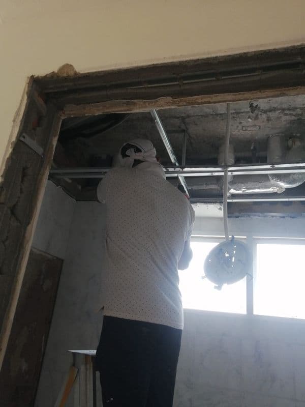 Commercial false ceiling and wall cornice hacking Singapore